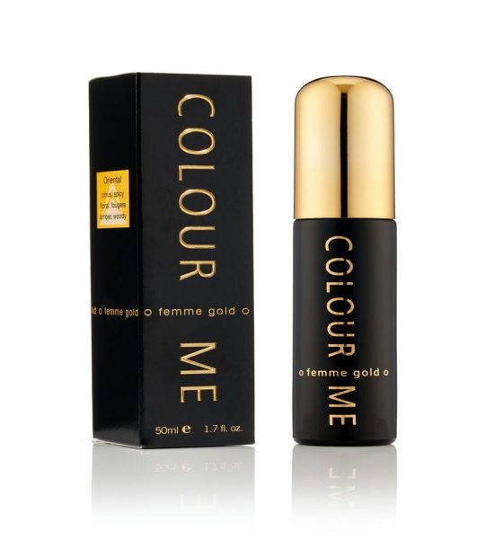 Colour Me Femme Gold Pdt Spray 50ml - Milton Lloyd