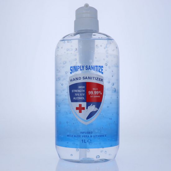 Simply Sanitize Gel, 75% Alcohol - 1L Pump Bottle