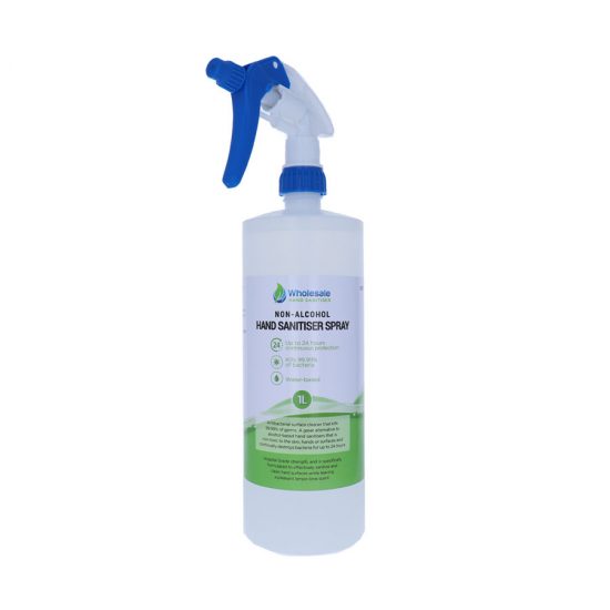 Hand Sanitiser Spray (Non-Alcohol) with 24hr Protection, 1 Litre Bottle 
